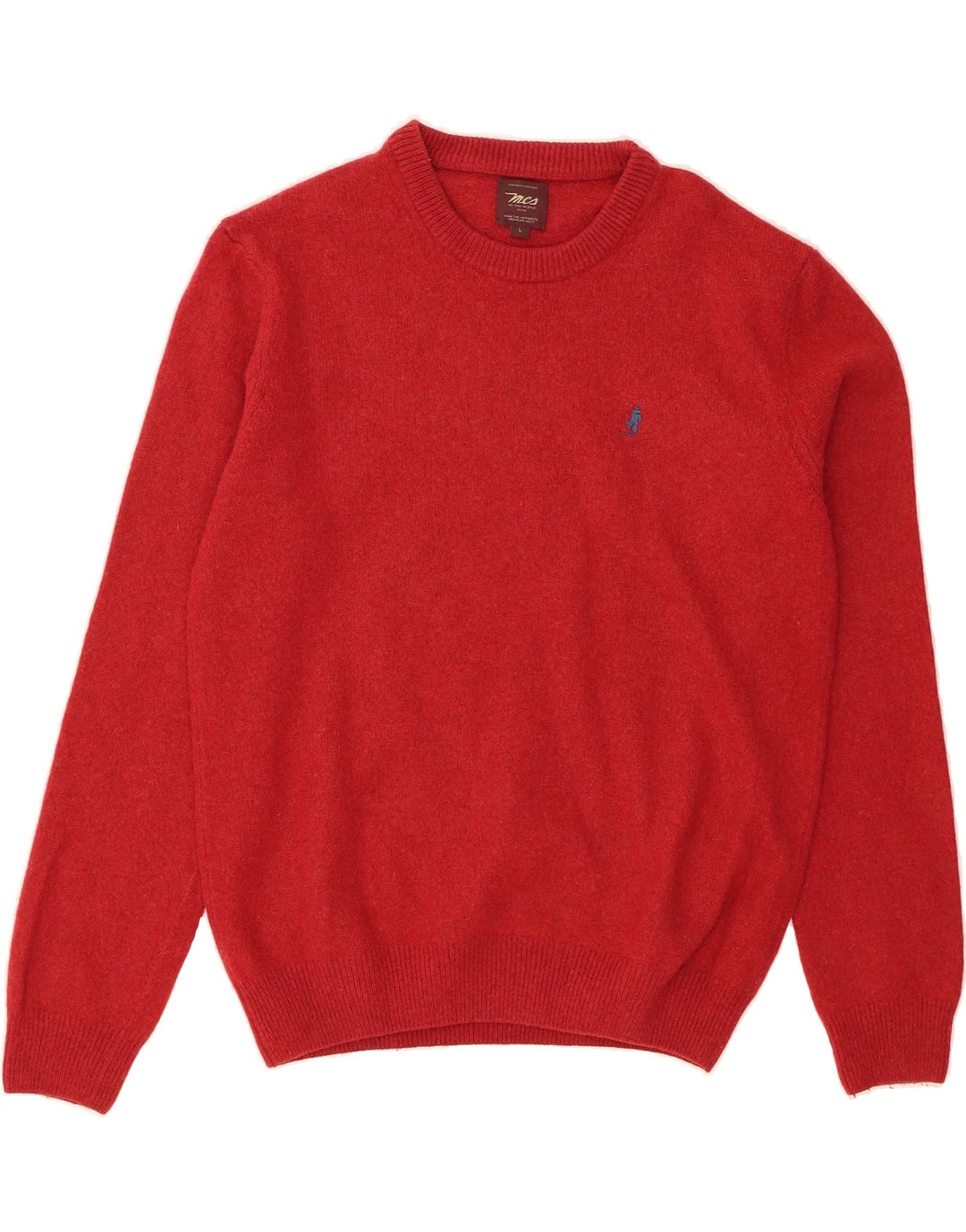 MARLBORO CLASSICS Womens Crew Neck Jumper Sweater UK 16 Large Red Wool Vintage Marlboro Classics and Second-Hand Marlboro Classics from Messina Hembry 