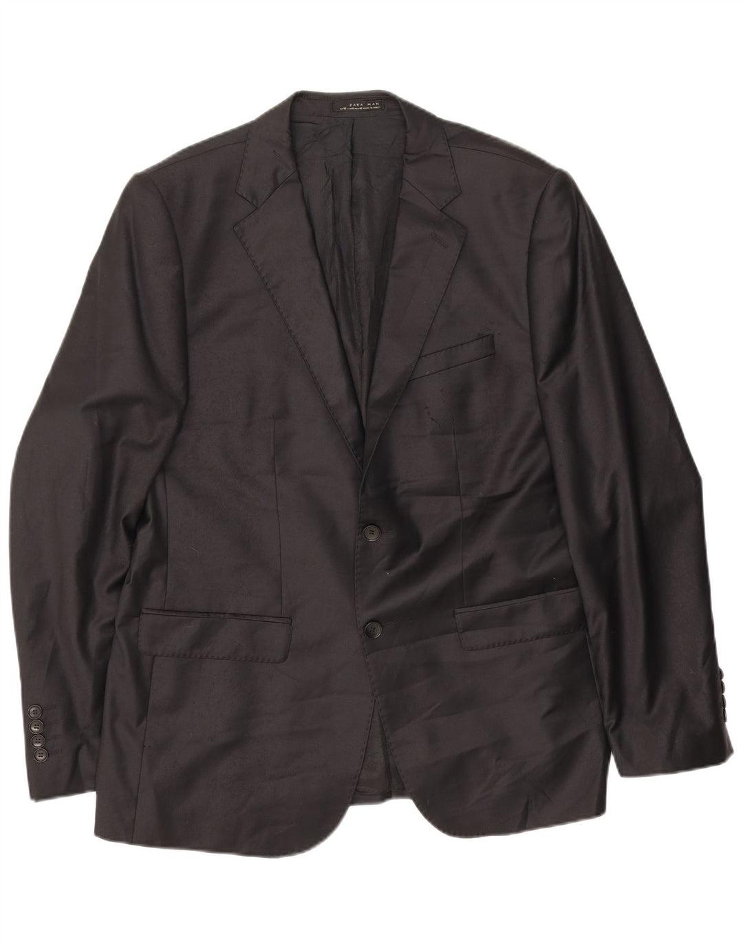 Zara muška jakna sa 2 gumba EU 56 XL crna vuna