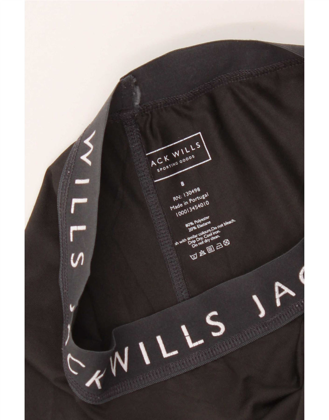 Jack Wills Ženske grafičke tajice UK 8 Mali crni poliester