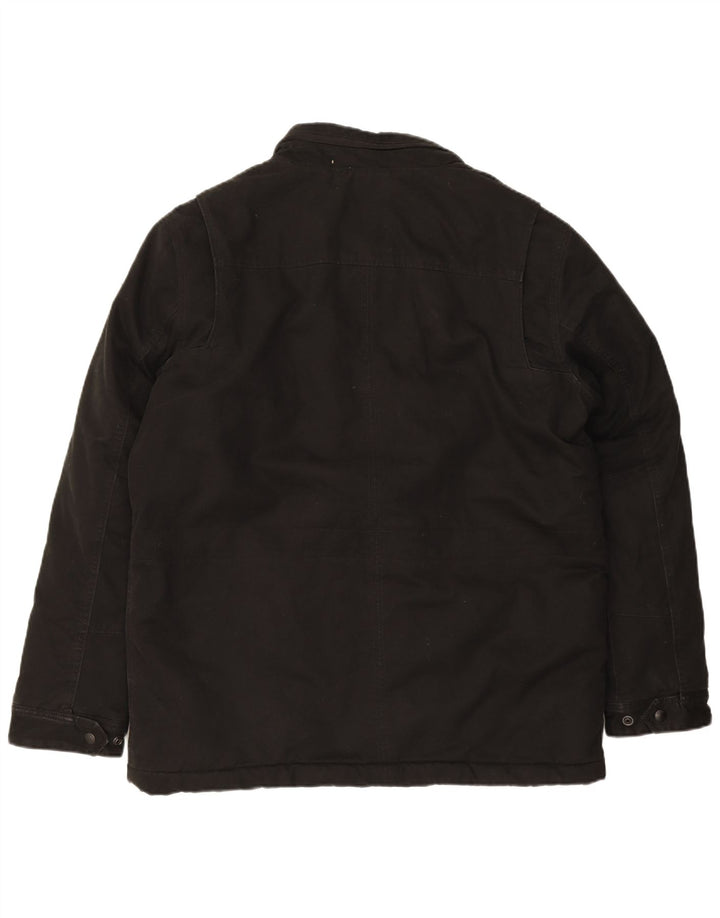 WRANGLER Mens Padded Jacket UK 42 XL Black Cotton