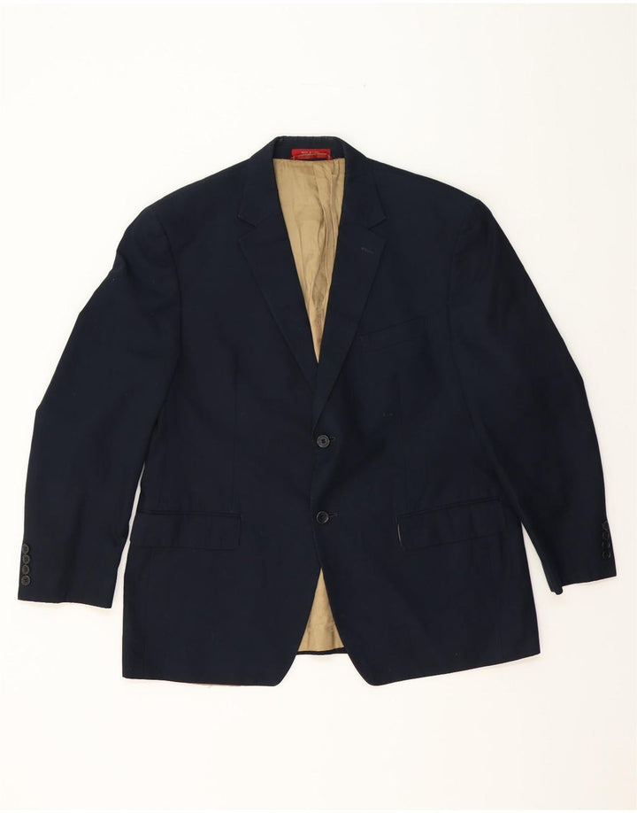 IZOD Mens 2 Button Blazer Jacket UK 40 Large Navy Blue Vintage Izod and Second-Hand Izod from Messina Hembry 