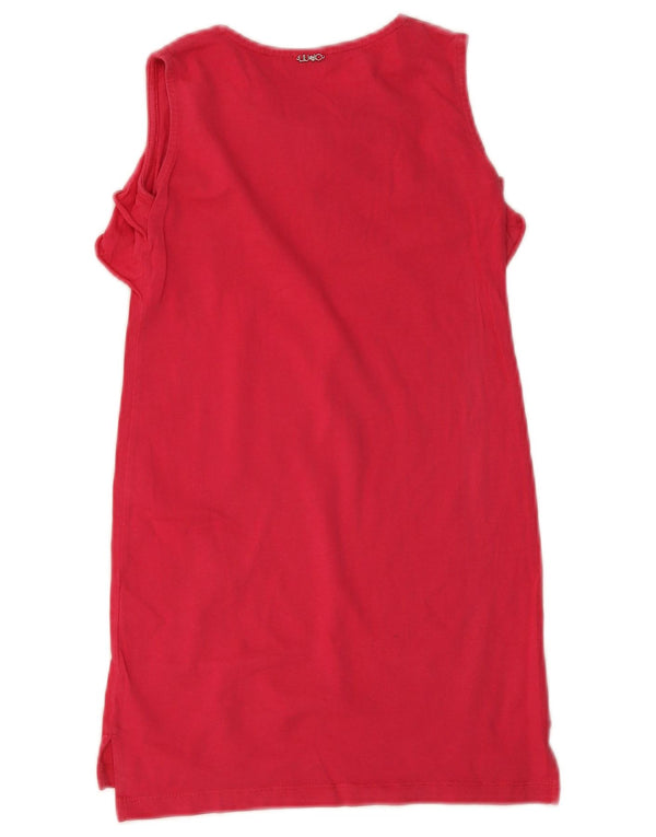 Liu Jo Girls Sleeveless T-Shirt Top 5-6 Years Red Cotton