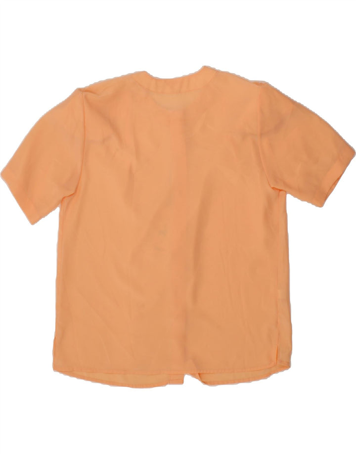 PATRICIA Womens Oversized Short Sleeve Shirt Blouse UK 14 Medium Orange Vintage Patricia and Second-Hand Patricia from Messina Hembry 