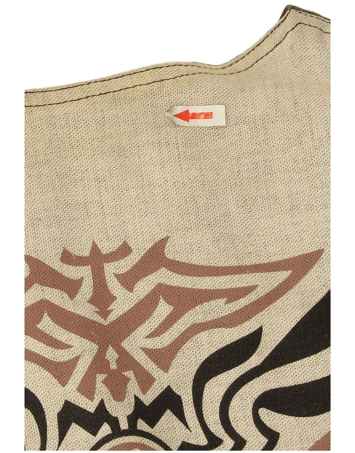 Vintage muški grafički prsluk veliki kaki boje