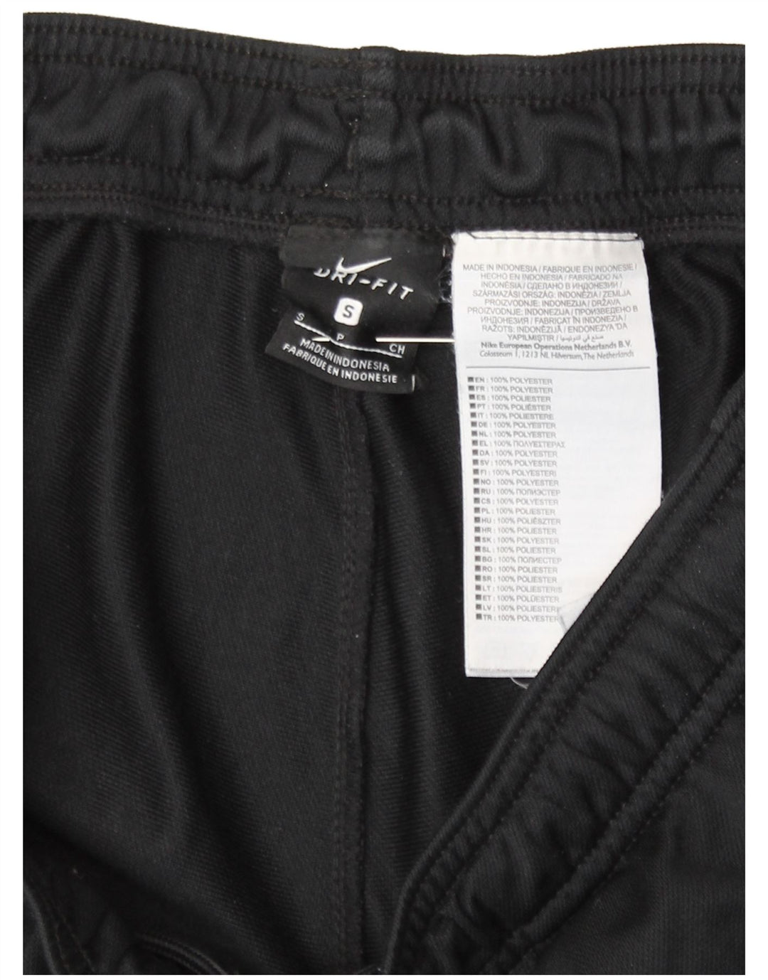 Nike muške Dri Fit hlače za trenirku male crne poliesterske