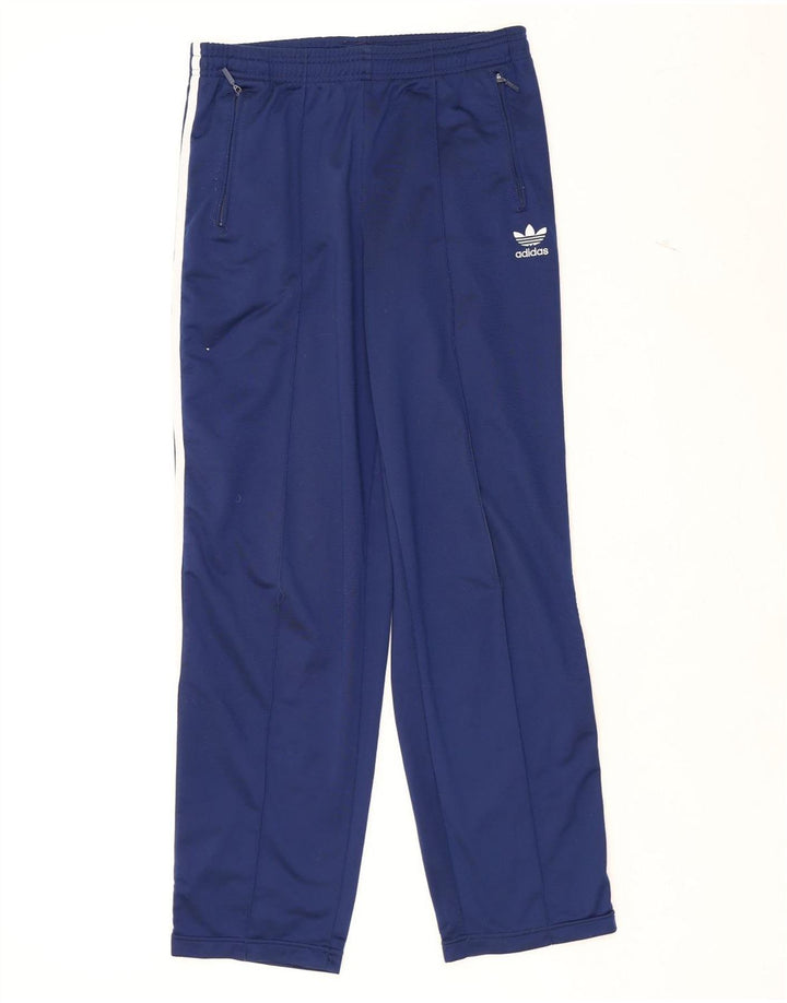 ADIDAS Boys Tracksuit Trousers 15-16 Years  Navy Blue Polyester Vintage Adidas and Second-Hand Adidas from Messina Hembry 