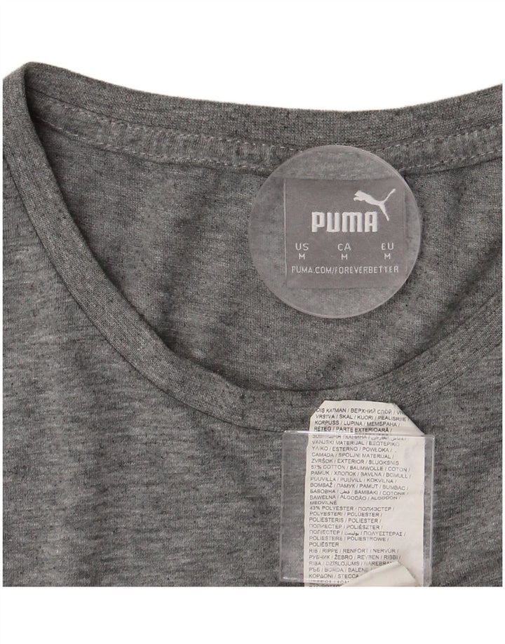 PUMA muška majica kratkih rukava s grafičkim motivima, srednje sivi flekasti pamuk