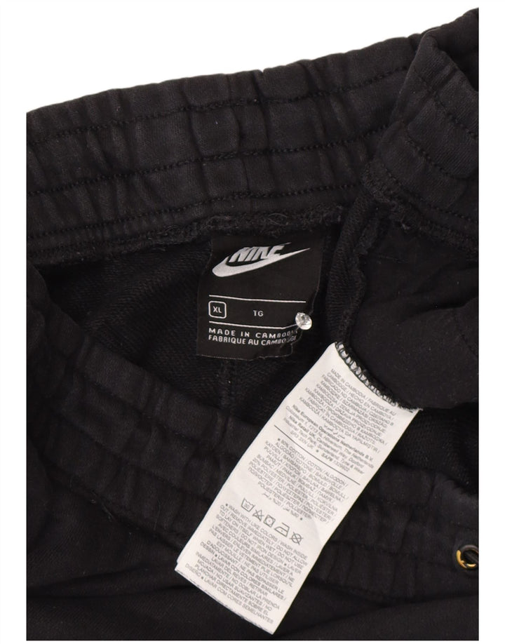 Nike muške grafičke kargo trenirke hlače joggers XL crni pamuk