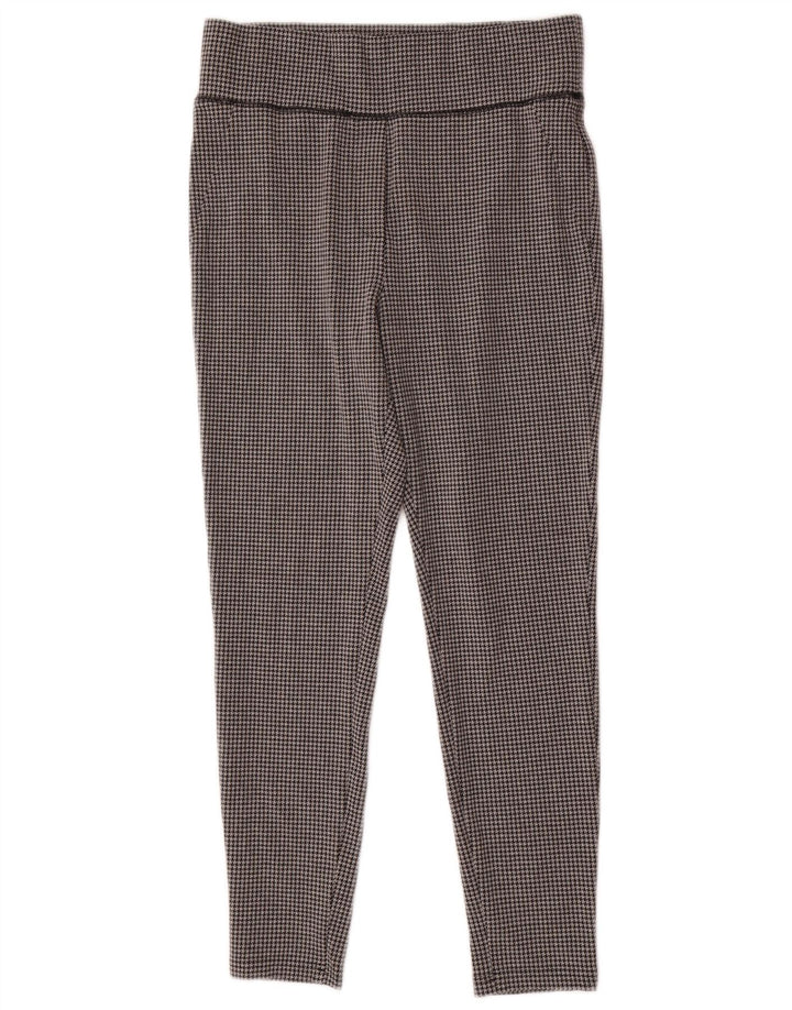 Marks & Spencer ženske tajice UK 14 velike sive houndstooth poliester
