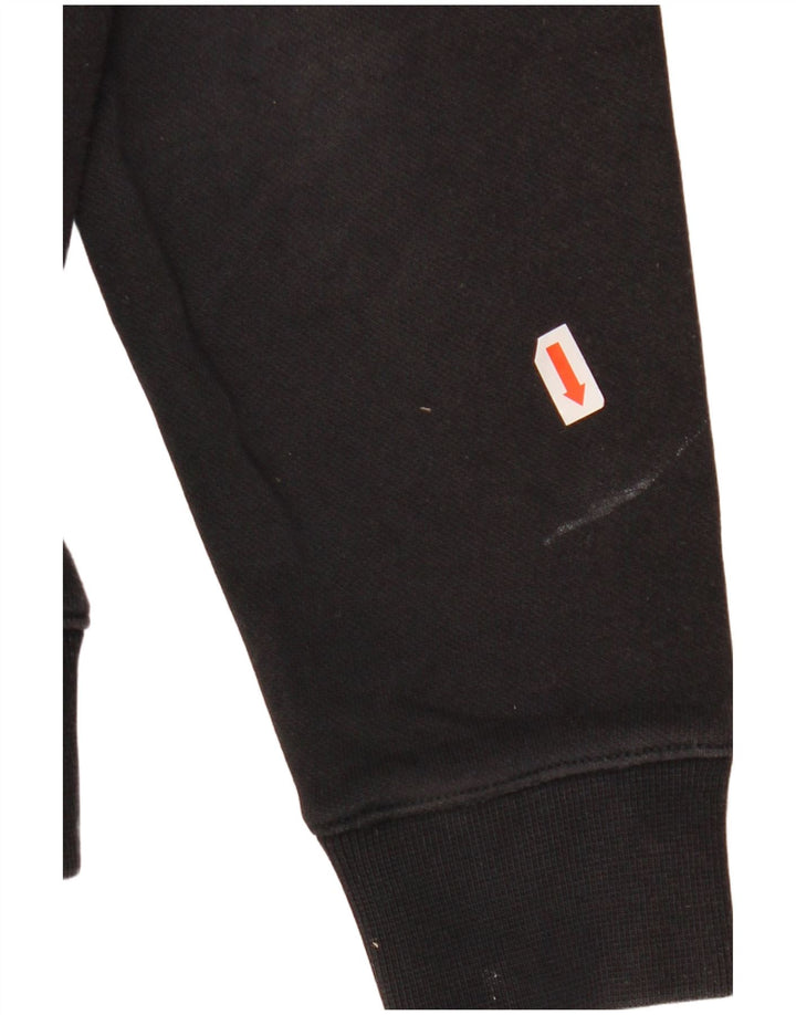 CHAMPION Ženska kratka velika majica s kapuljačom UK 6 XS crni pamuk