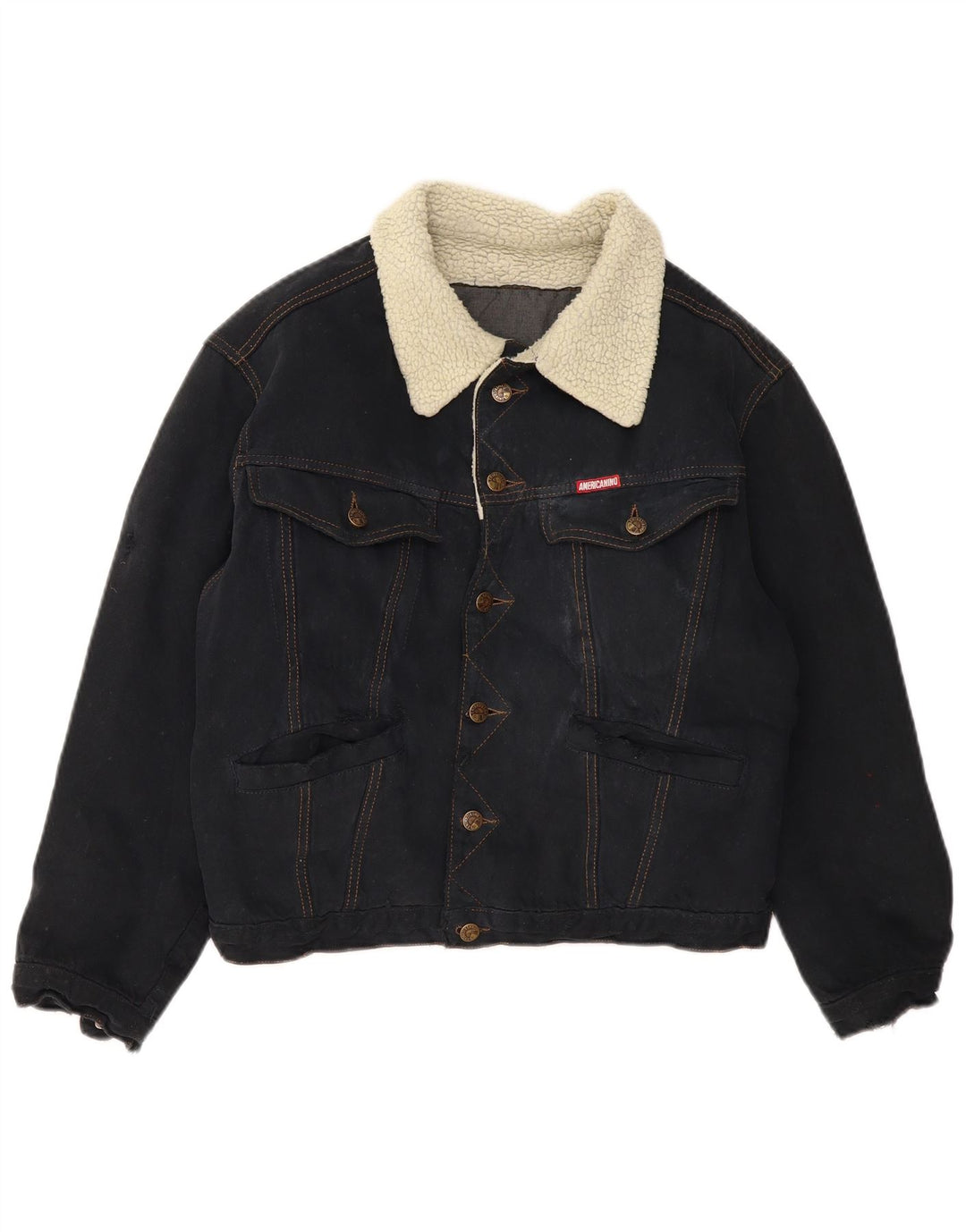 AMERICANINO muška traper jakna UK 36 Mala tamnoplava