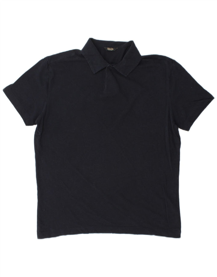 Massimo Dutti muška polo majica Srednje tamnoplavi pamuk