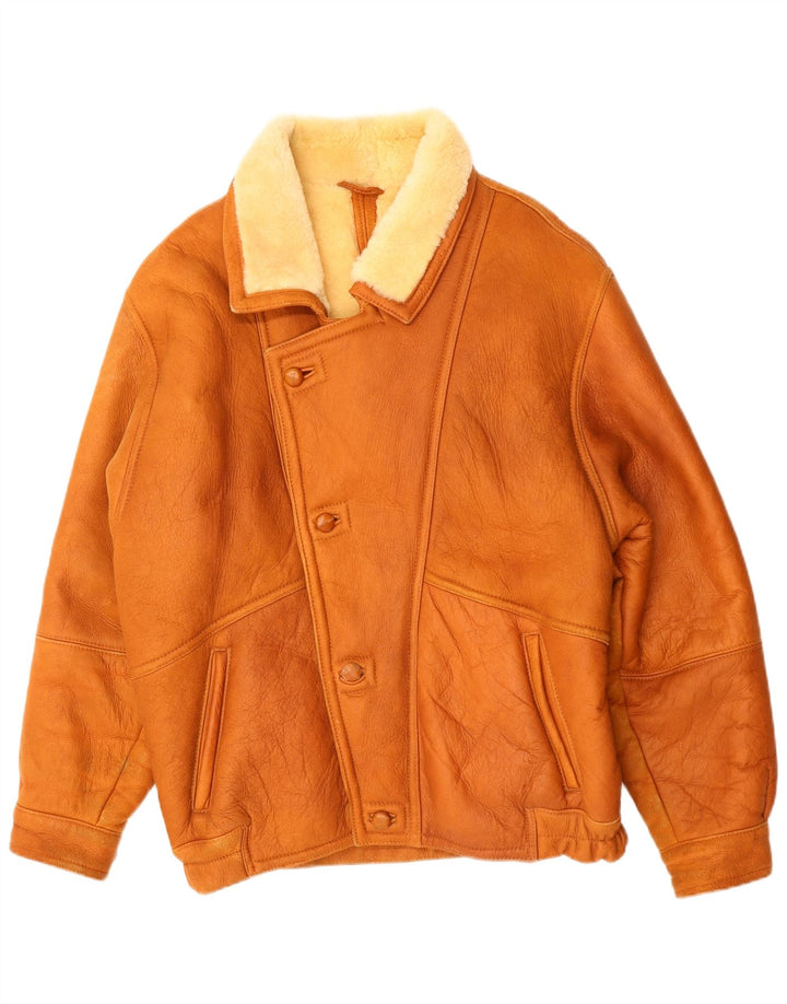 VINTAGE muška jakna s ovčicama IT 50 Large Brown