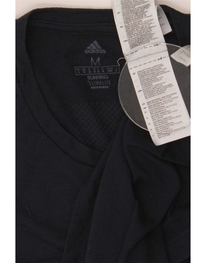 Adidas muška Climalite majica kratkih rukava Medium tamnoplavi poliester