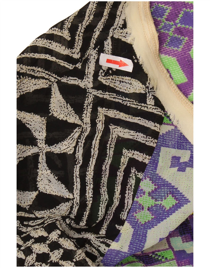 Desigual gornji dio ženske bluze UK 14 srednje raznobojni patchwork poliester