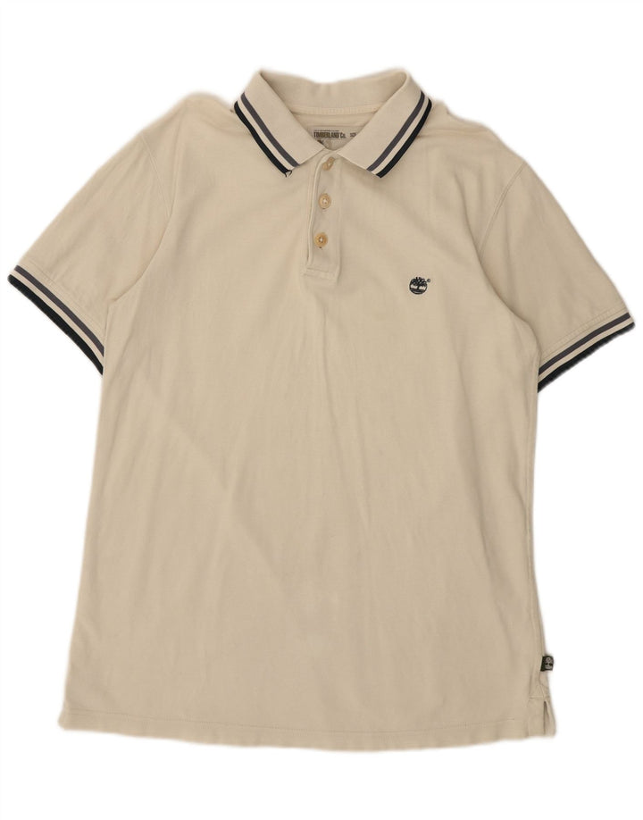 Timberland muška polo majica standardnog kroja, srednje bijelog pamuka