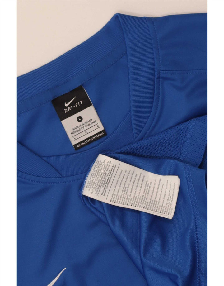 Nike Dri Fit majica kratkih rukava, veliki plavi poliester