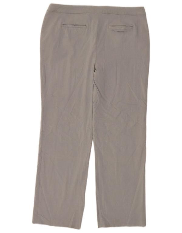 IZOD Ženske ravne chino hlače US 14 XL W38 L30 Sivi rajon