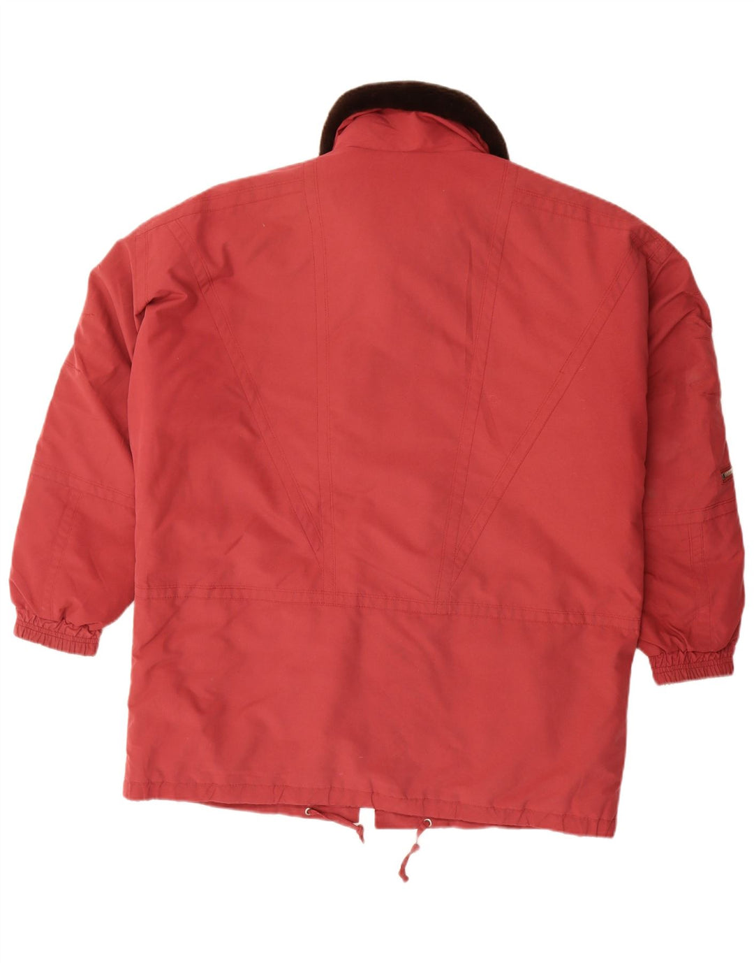 Vintage ženska jakna vjetrovka UK 18 XL crveni poliester