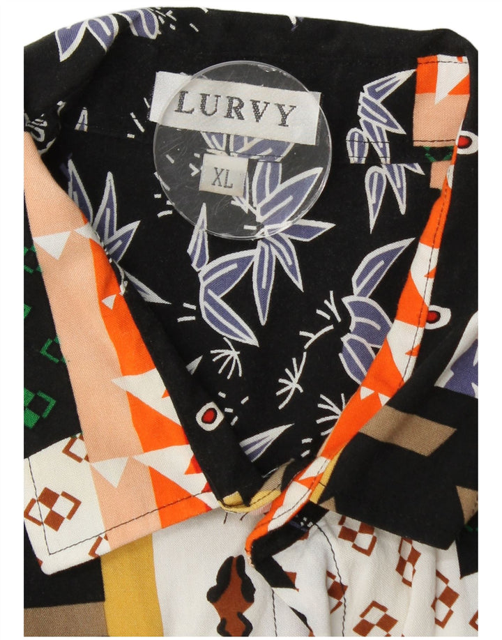 VINTAGE muška košulja kratkih rukava XL Raznobojni patchwork