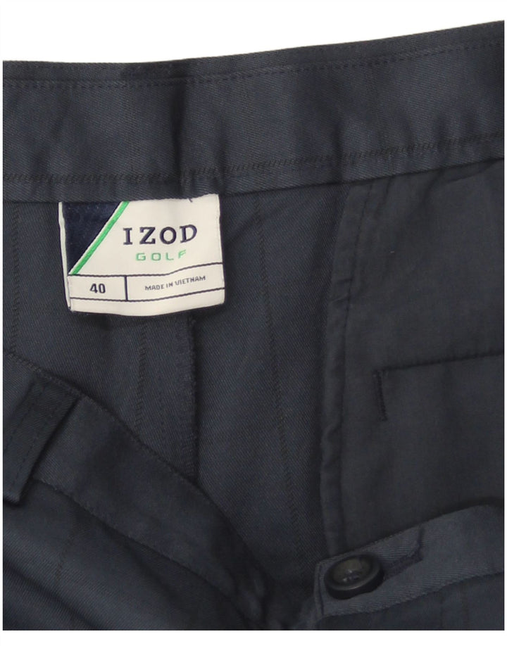 Izod muške kratke chino hlače za golf W40 XL tamnoplavi karirani poliester