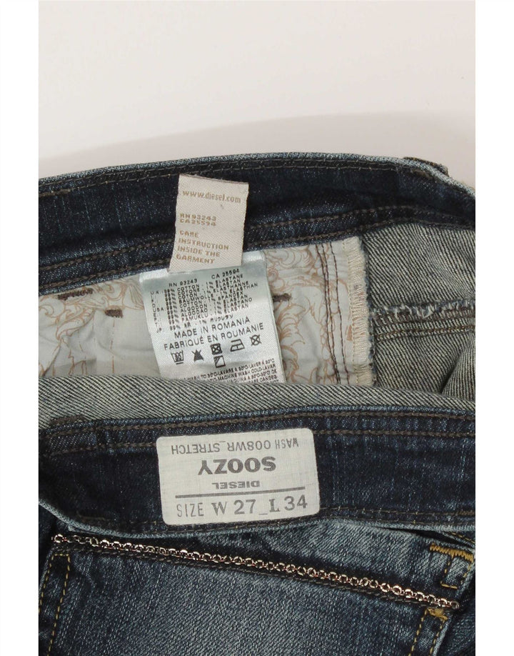 Diesel ženske traperice Soozy Bootcut W27 L30 plavi pamuk