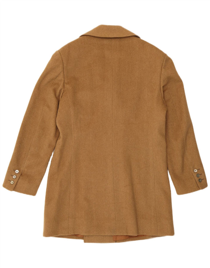 Vintage muški kaput s dvorednim kopčanjem UK 34 XS bež riblja kost