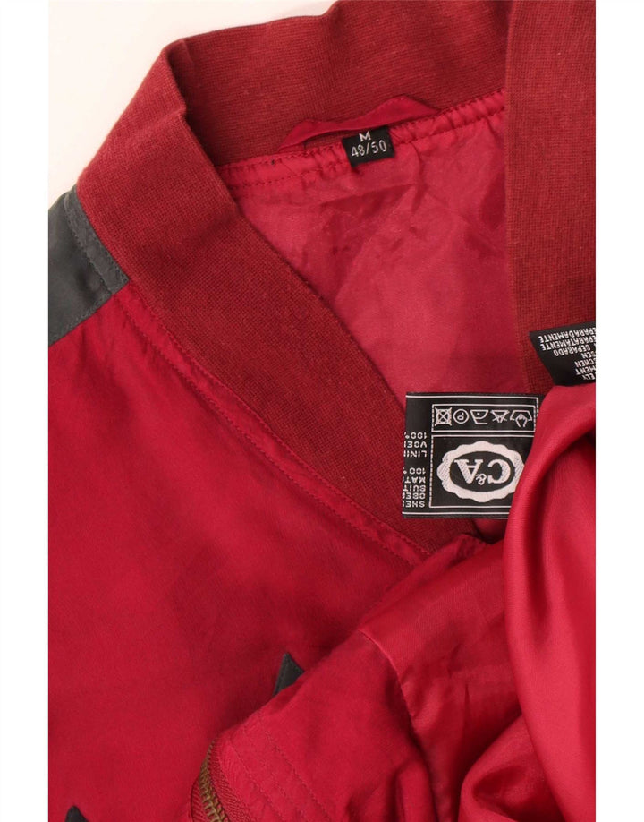 C&A muška bomber jakna širokog kroja EU 48/50 Srednje crvena Argyle/Diamond Silk