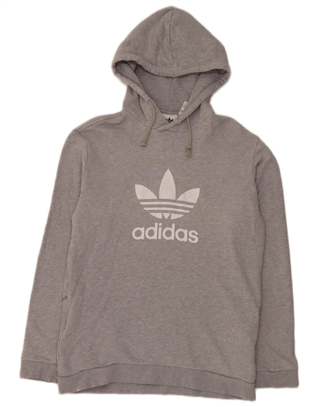 Adidas muška majica s kapuljačom s kapuljačom, srednje sivi pamuk