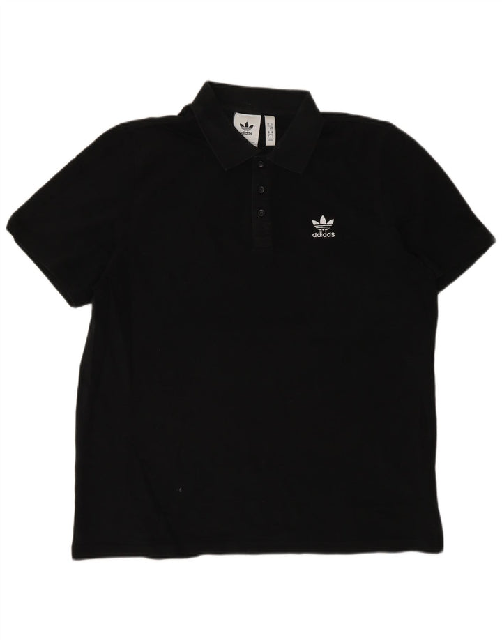 Adidas muška polo majica srednje crne pamučne boje