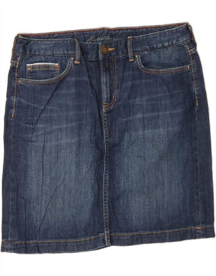 EDDIE BAUER Womens Denim Skirt US 8 Medium W32  Blue Cotton Vintage Eddie Bauer and Second-Hand Eddie Bauer from Messina Hembry 