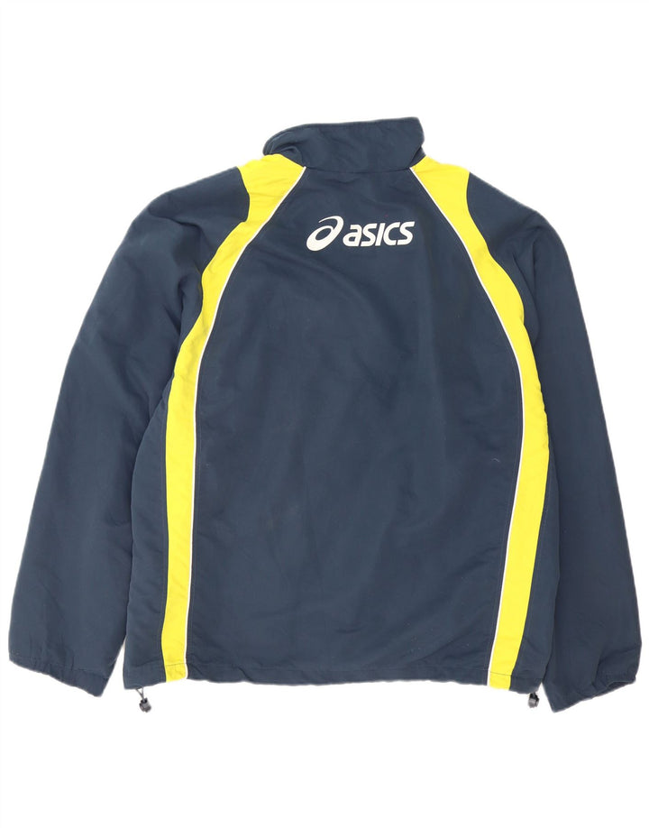 Asics muška grafička gornja jakna za trenirku 2XL tamnoplava poliesterska boja