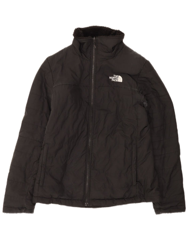 The North Face ženska reverzibilna podstavljena jakna UK 14 srednji crni poliester
