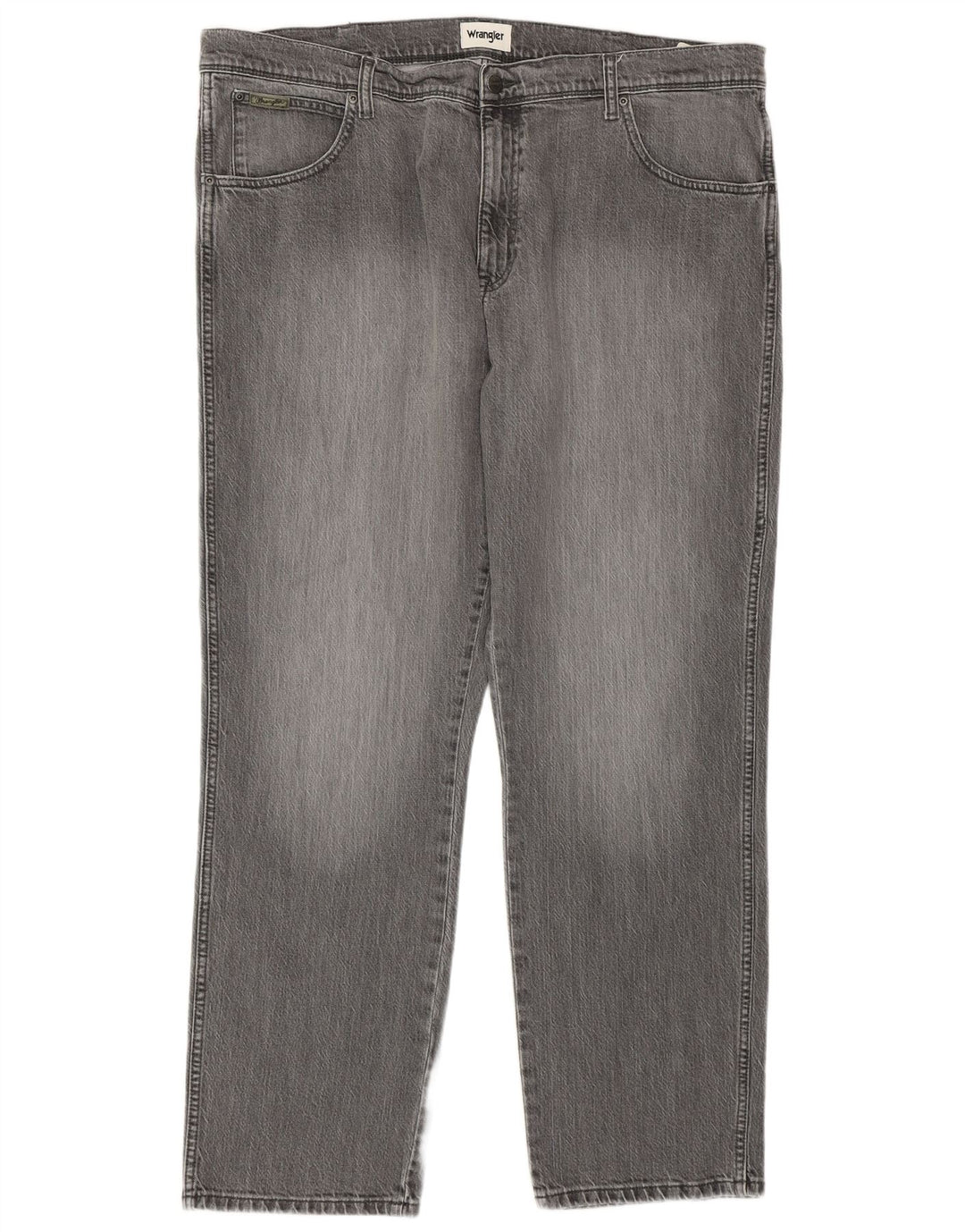 WRANGLER Muške Texas Straight Jeans W42 L32 Sivi pamuk