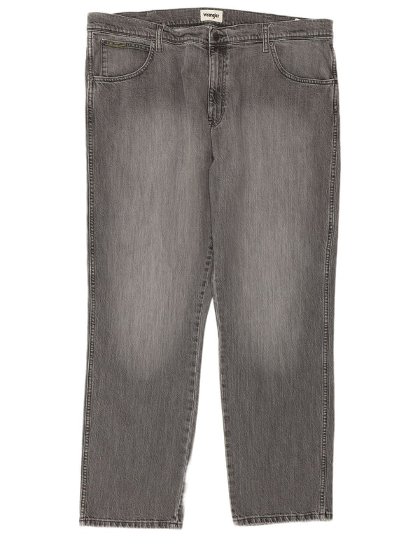 WRANGLER Muške Texas Straight Jeans W42 L32 Sivi pamuk