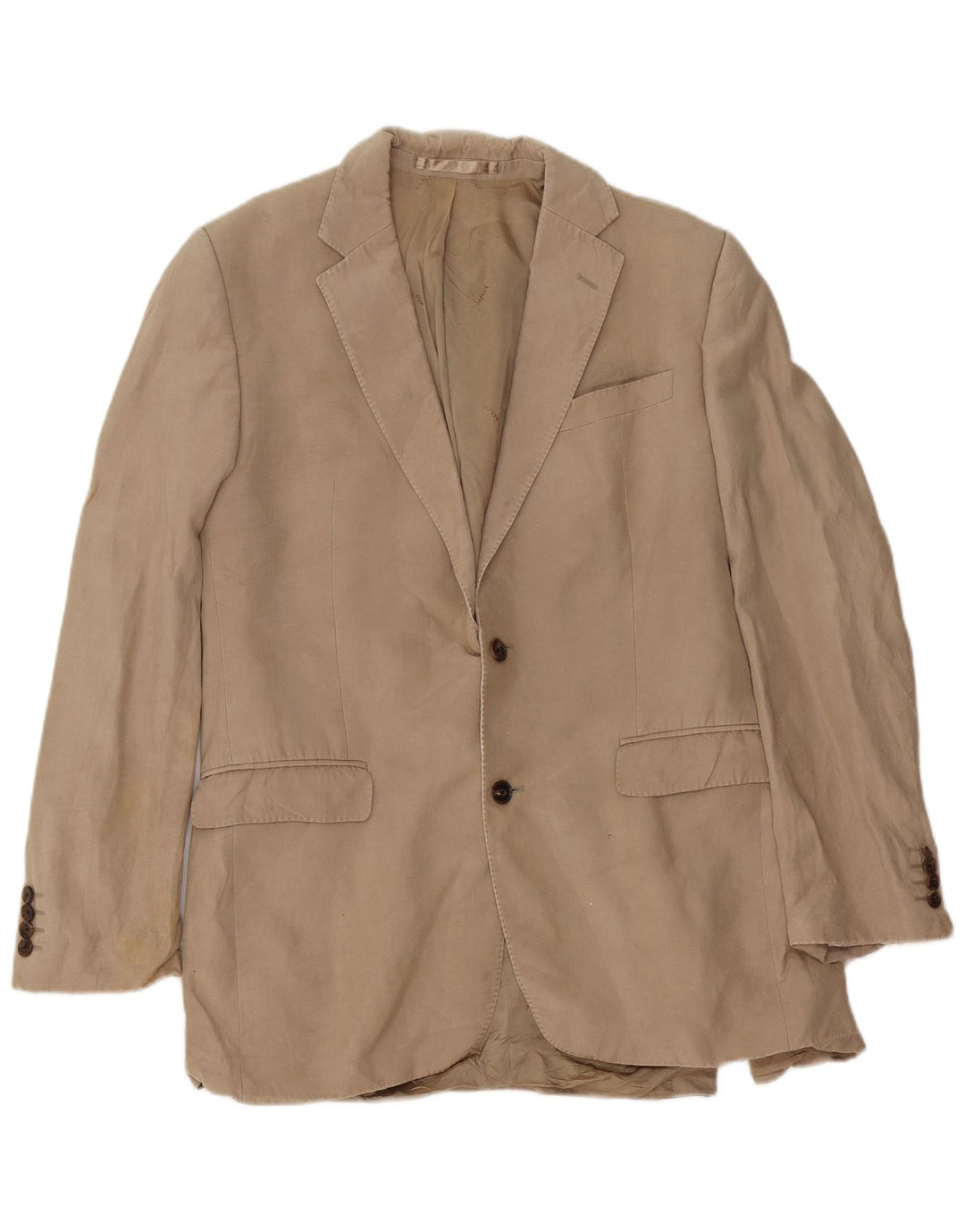 Jaeger muška jakna sa 2 gumba UK 40 Large Beige Silk