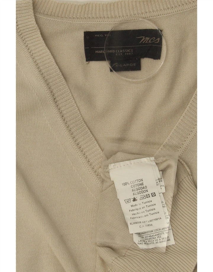 MARLBORO CLASSICS Mens Vest Tank Top XL Grey Cotton Vintage Marlboro Classics and Second-Hand Marlboro Classics from Messina Hembry 