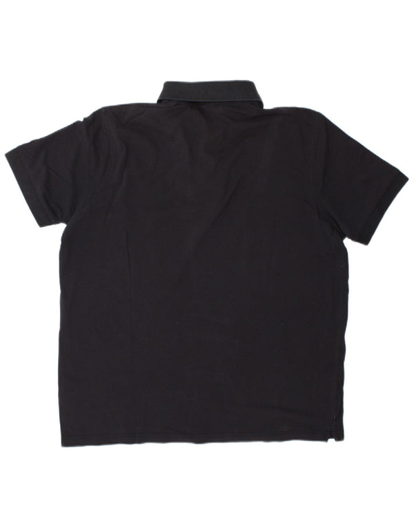 Hugo Boss Mens Polo Shirt XL Black Cotton