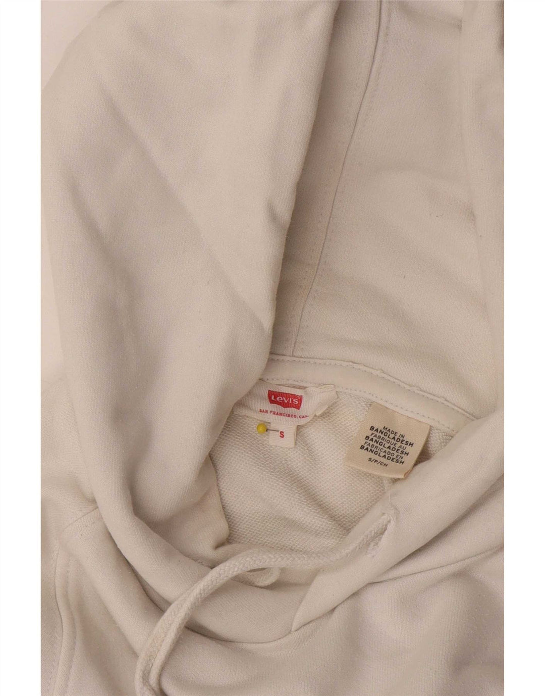 Levi's muška majica s kapuljačom s kapuljačom, mala bijela