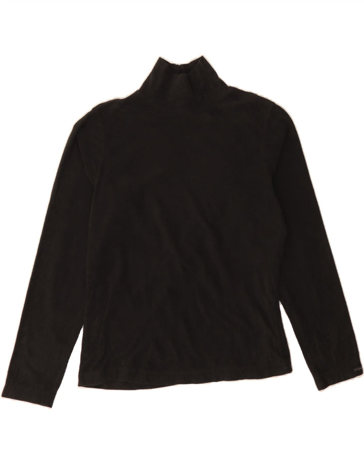 COLUMBIA Womens Fleece Jumper UK 10 Small Black Polyester Vintage Columbia and Second-Hand Columbia from Messina Hembry 