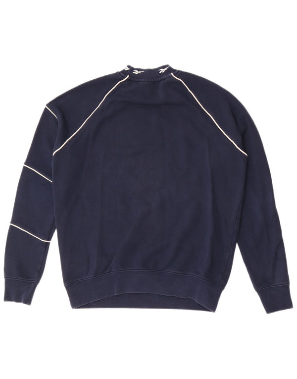 Reebok ženska majica s motivom prekomjerne majice UK 4/6 XS tamnoplava