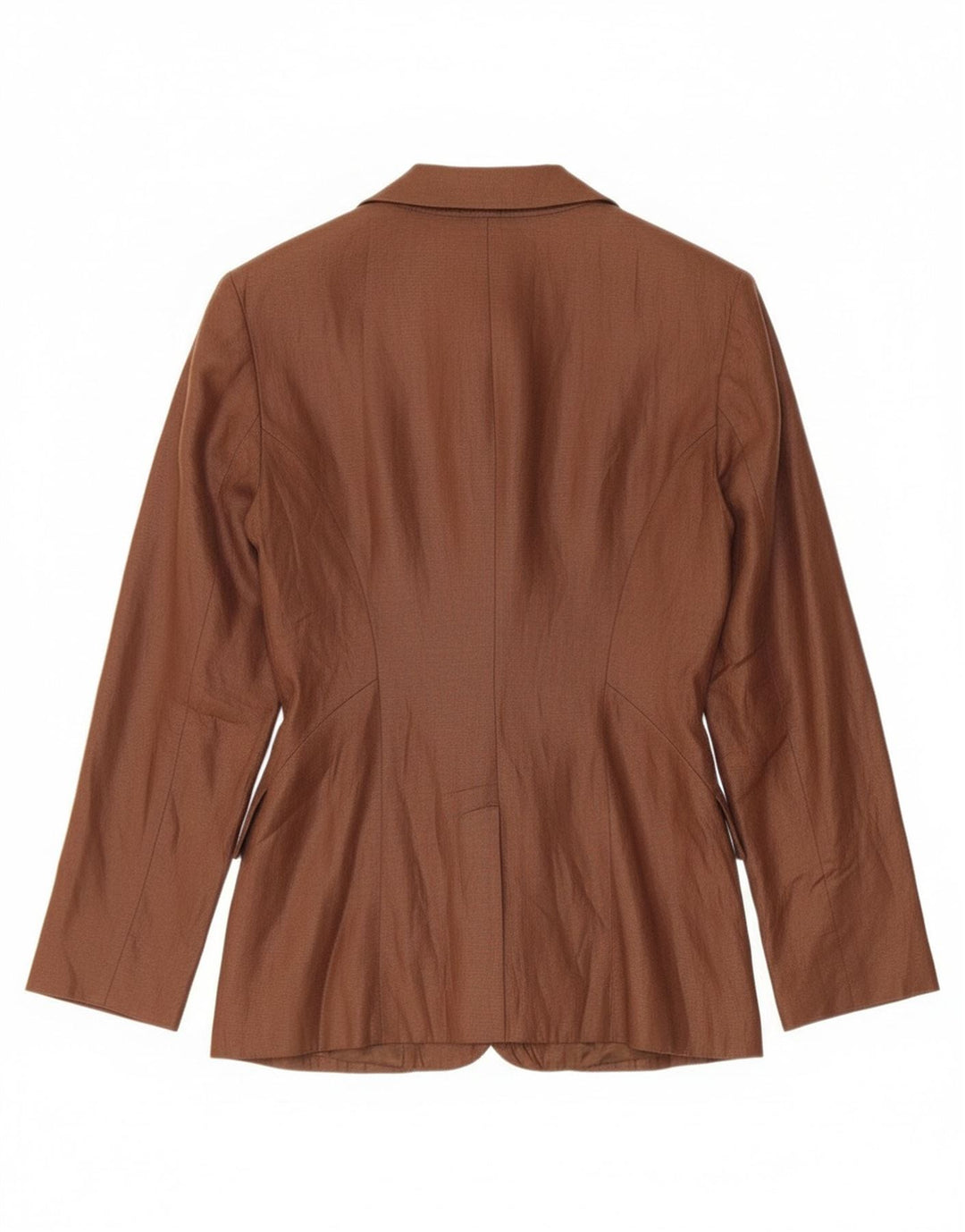 Vintage ženski sako sa 3 gumba UK 10 Mala smeđa