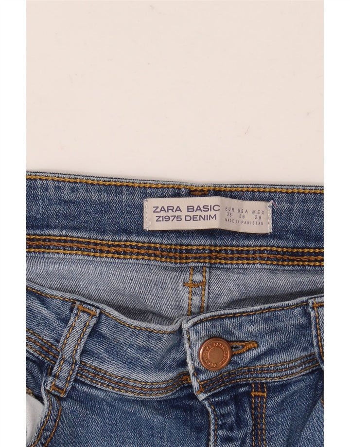 ZARA Ženske uske traperice EU 38 Male W28 L30 Plave