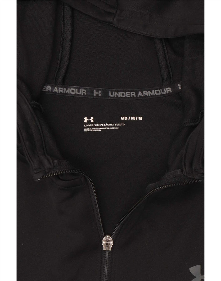 Under Armour muški pulover s kapuljačom na patentni zatvarač srednje crne boje
