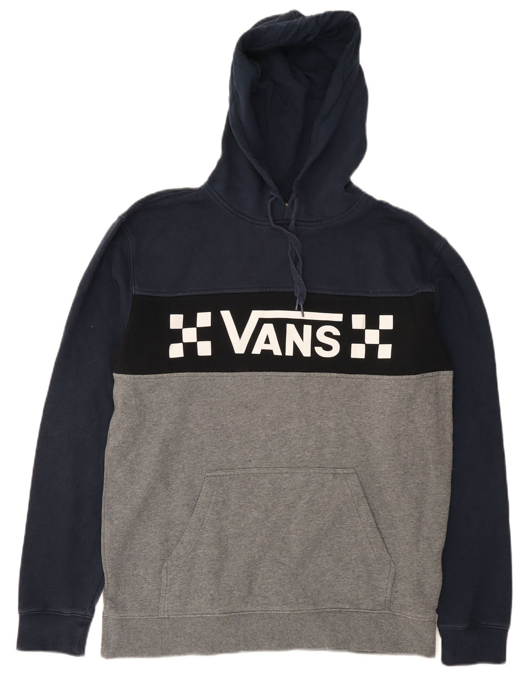 Vans muška majica s kapuljačom s kapuljačom, srednje boje, pamuk u blokovima boja