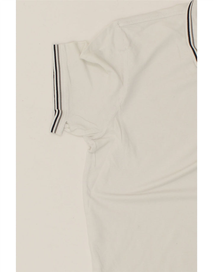 CHAMPION Mens Polo Shirt Large White Vintage Champion and Second-Hand Champion from Messina Hembry 