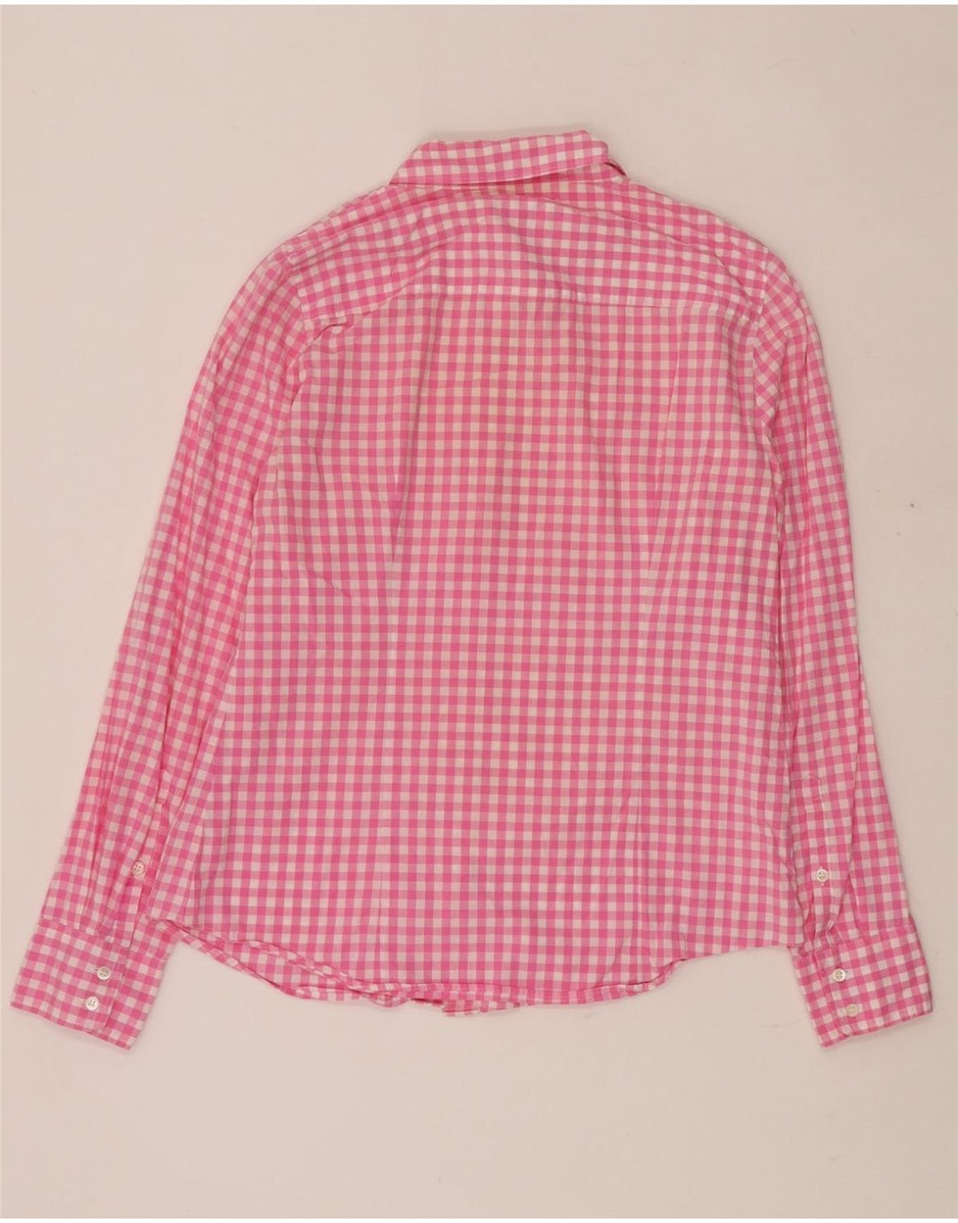 J. CREW Ženska košulja UK 14 srednje ružičasta gingham