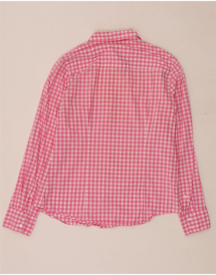 J. CREW Ženska košulja UK 14 srednje ružičasta gingham