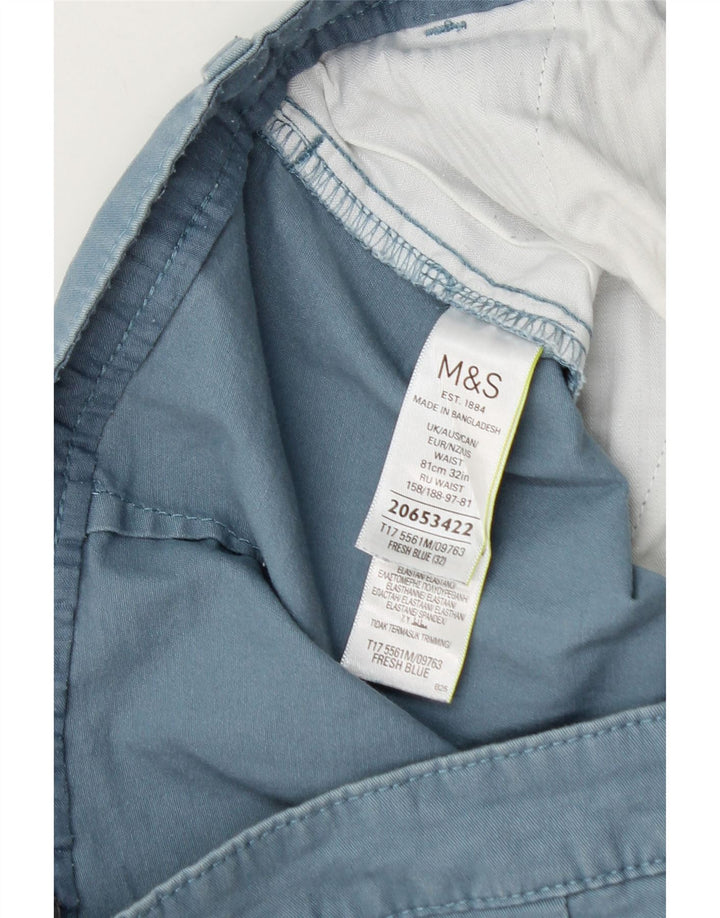 Marks & Spencer muške chino kratke hlače W32 srednje plavi pamuk