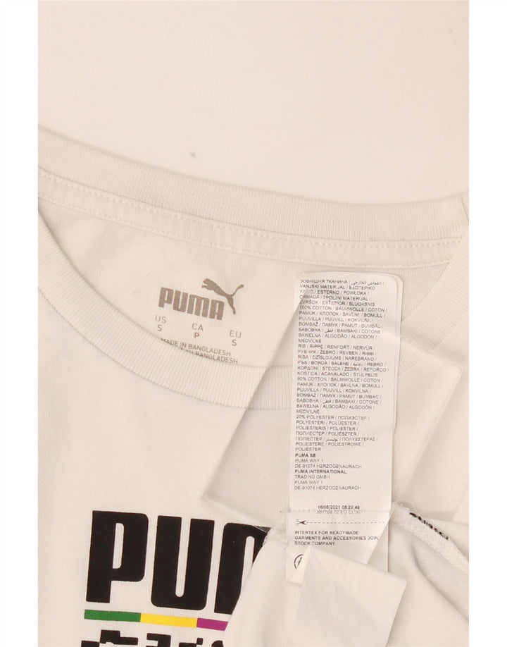 PUMA Majica kratkih rukava s grafičkim motivima, mali bijeli pamuk